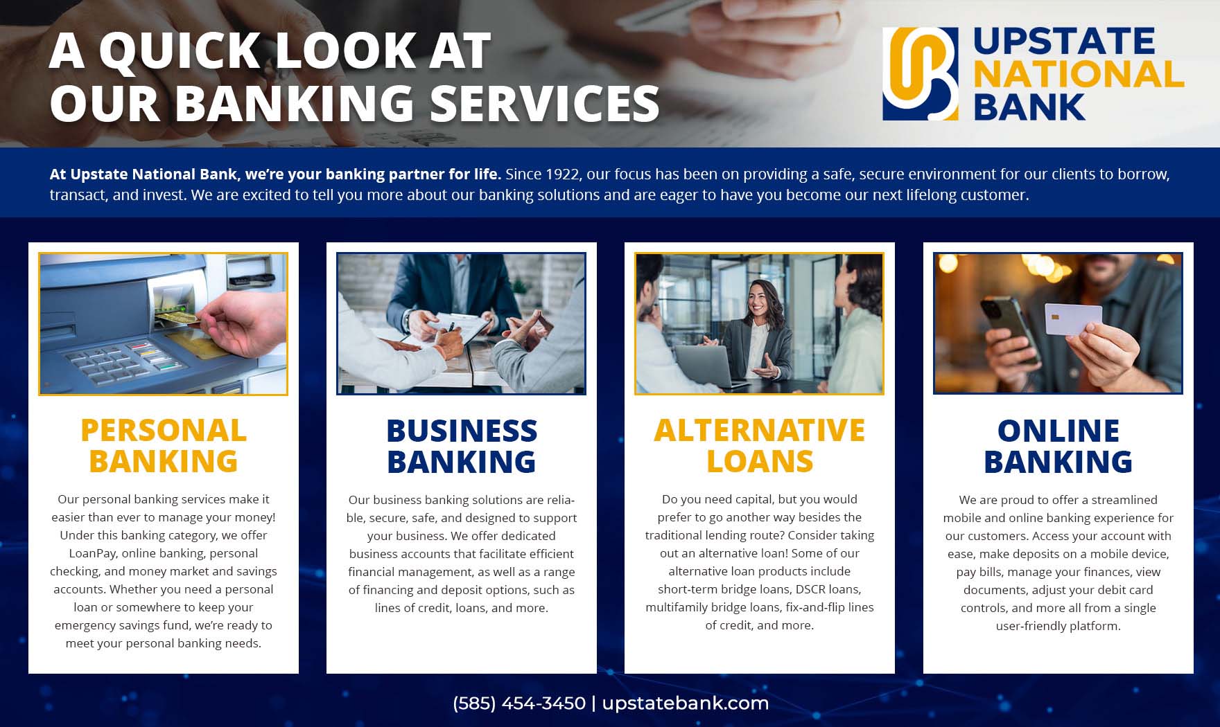 A Quick Look at Our Banking Services